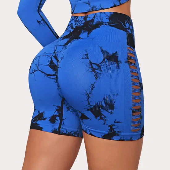 KAVARA Tie Dye Lift Shorts Kavara Fit