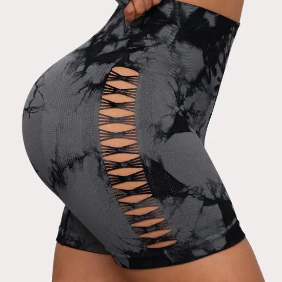 KAVARA Tie Dye Lift Shorts Kavara Fit