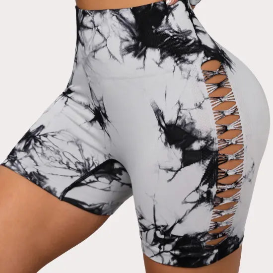 KAVARA Tie Dye Lift Shorts Kavara Fit